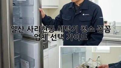 일산 사리현동 세탁기 청소✨ 꼼꼼 업체 선택 가이드